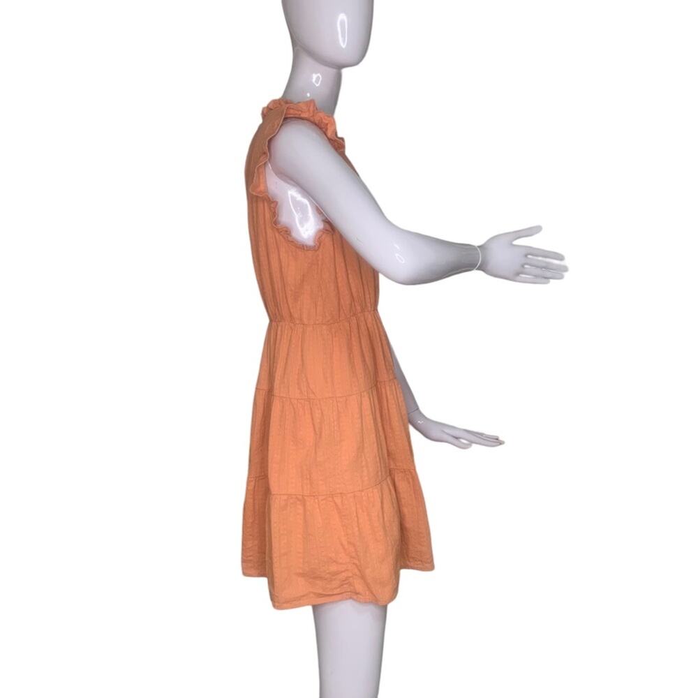 Simplee Summer Dress Sleeveless Rusty Orange Size L Looks Like S - Picture 10 of 13